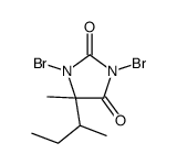 1,3-dibromo-5-butan-2-yl-5-methylimidazolidine-2,4-dione Structure