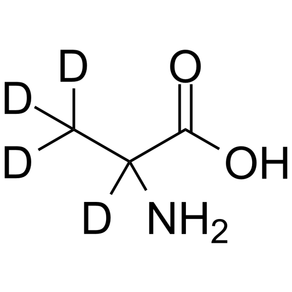 DL-Alanine (2,3,3,3-D4) Structure