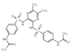 Acetanilide,4',4'''-[(5,6-dimethyl-2,3-pyrazinediyl)bis(iminosulfonyl)]bis- (8CI)结构式