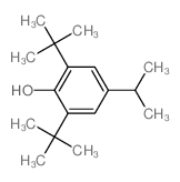 Phenol,2,6-bis(1,1-dimethylethyl)-4-(1-methylethyl)-结构式