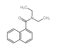 N,N-二乙基-1-萘羧酰胺结构式