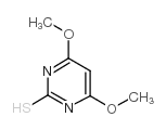 4,6-二甲氧基-2-巯基嘧啶结构式