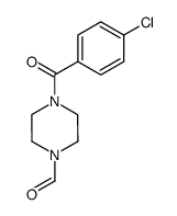 1-(4-chloro-benzoyl)-4-formyl-piperazine Structure