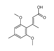 3-(2,6-dimethoxy-4-methylphenyl)but-2-enoic acid结构式