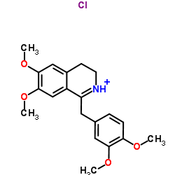 1-(3,4-Dimethoxybenzyl)-6,7-dimethoxy-3,4-dihydroisoquinoline hydrochloride Structure