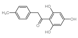 1-(2,4,6-三羟基苯基)-2-对甲苯乙酮结构式