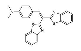 4-[2,2-bis(1,3-benzothiazol-2-yl)ethenyl]-N,N-dimethylaniline Structure