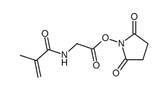 N-Methacryloylglycin-succinimidoester Structure
