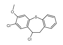8,10-dichloro-7-methoxy-10,11-dihydrodibenzo(b,f)thiepine结构式