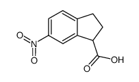 6-nitro-indane-1-carboxylic acid Structure