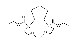 1,4-dioxa-7,13-diaza-cyclopentadecane-7,13-dicarboxylic acid diethyl ester Structure