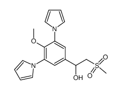 4-methoxy- α-[(methylsulfonyl)methyl]-3,5-di(pyrrol-1-yl)-benzyl alcohol结构式