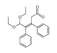 (4,4-diethoxy-1-nitro-3-phenylbut-2-en-2-yl)benzene结构式