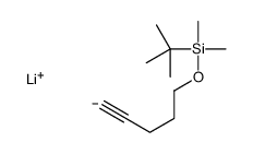 lithium,tert-butyl-dimethyl-pent-4-ynoxysilane结构式