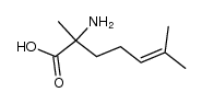 (+/-)-2,6-Dimethyl-2-amino-hepten-5-saeure结构式
