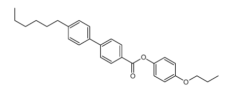 (4-propoxyphenyl) 4-(4-hexylphenyl)benzoate结构式