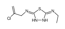 2-N-(2-chloroprop-2-enyl)-5-N-ethyl-1,3,4-thiadiazole-2,5-diamine结构式