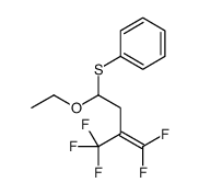 [1-ethoxy-4,4-difluoro-3-(trifluoromethyl)but-3-enyl]sulfanylbenzene Structure