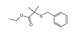 α-(Benzylthio)-isobuttersaeure-ethylester结构式