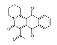 7-acetyl-1,2,3,4-tetrahydronaphtho[2,3-a]quinolizine-6,8,13-trione Structure