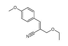 2-(ethoxymethyl)-3-(4-methoxyphenyl)prop-2-enenitrile Structure