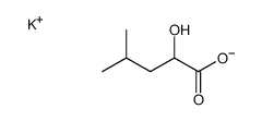 potassium ()-2-hydroxy-4-methylvalerate structure
