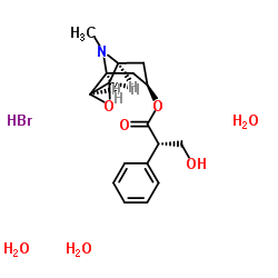 Scopolamine hydrobromide trihydrate structure