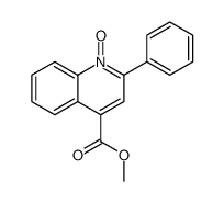 methyl 1-oxido-2-phenylquinolin-1-ium-4-carboxylate结构式