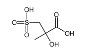 2-hydroxy-2-methyl-3-sulfopropanoic acid Structure