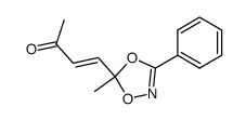 4t-(5-methyl-3-phenyl-[1,4,2]dioxazol-5-yl)-but-3-en-2-one Structure
