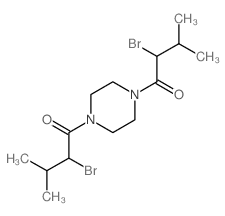 Piperazine,1,4-bis(2-bromo-3-methyl-1-oxobutyl)- (9CI) Structure