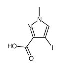 4-碘-1-甲基-1H-吡唑-3-羧酸结构式