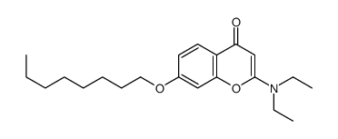 2-(diethylamino)-7-octoxychromen-4-one结构式