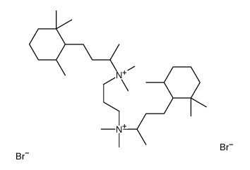 3-[dimethyl-[4-(2,2,6-trimethylcyclohexyl)butan-2-yl]azaniumyl]propyl-dimethyl-[4-(2,2,6-trimethylcyclohexyl)butan-2-yl]azanium,dibromide结构式