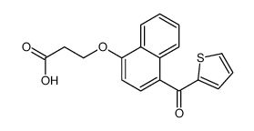 3-[4-(thiophene-2-carbonyl)naphthalen-1-yl]oxypropanoic acid Structure