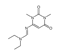 1,3-dimethyl-6-(diethylaminomethyleneamino)-pyrimidine-2,4-dione Structure