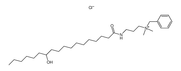 γ-(12-hydroxystearylamido)propyl-dimethyl-benzylammonium chloride Structure