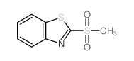 2-(甲基磺酰基)-1,3-苯并噻唑结构式