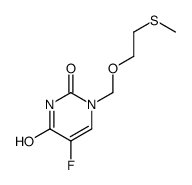 5-fluoro-1-(2-methylsulfanylethoxymethyl)pyrimidine-2,4-dione结构式
