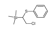 2-chloro-1-(trimethylsilyl)ethyl phenyl sulfide Structure