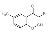 2-溴-1-(2-甲氧基-5-甲基-苯基)-乙酮结构式