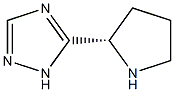 (S)-5-(pyrrolidin-2-yl)-1H-1,2,4-triazole结构式