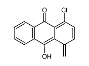 1-chloro-10-hydroxy-4-methyleneanthracen-9(4H)-one结构式
