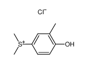 dimethyl(4-hydroxy-3-methylphenyl)sulfonium chloride Structure