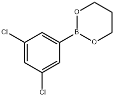 3,5-二氯苯硼酸-1,3-丙二醇酯结构式
