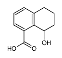 8-hydroxy-5,6,7,8-tetrahydronaphthalene-1-carboxylic acid Structure