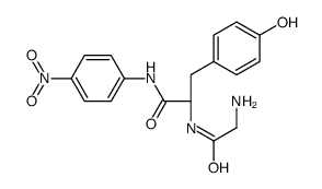 (2S)-2-[(2-aminoacetyl)amino]-3-(4-hydroxyphenyl)-N-(4-nitrophenyl)propanamide Structure