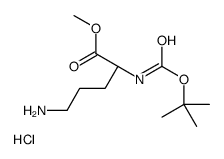 Boc-L-Ornithine Methyl Ester HCl Structure