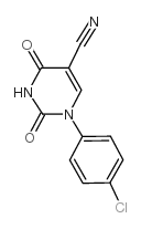 1-(4-氯苯基)-2,4-二氧代-1,2,3,4-四氢嘧啶-5-甲腈结构式