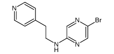 5-bromo-N-(2-pyridin-4-ylethyl)pyrazin-2-amine Structure